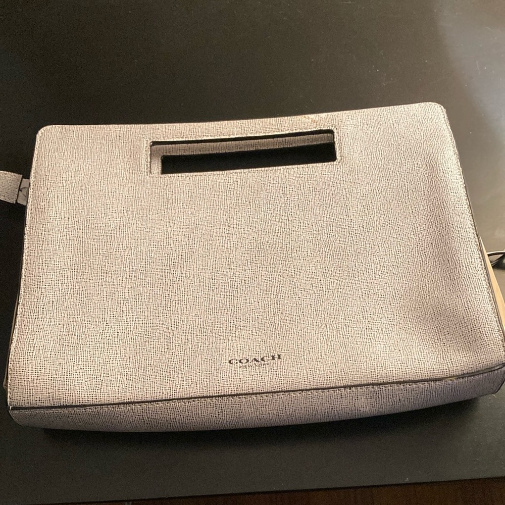 Coach Gray Clutch Bag